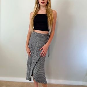 Faux wrap skirt!